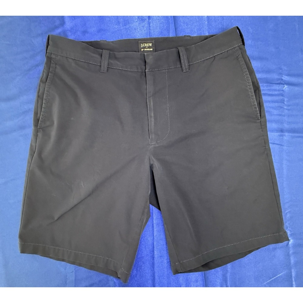 J. Crew Men's Size 30 Navy Blue Tech Polyester Shorts - 9" Inseam